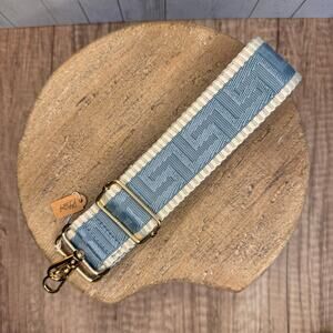 Light Blue Beige Purse Strap Guitar Strap Paisley Bag Strap Guitar Strap